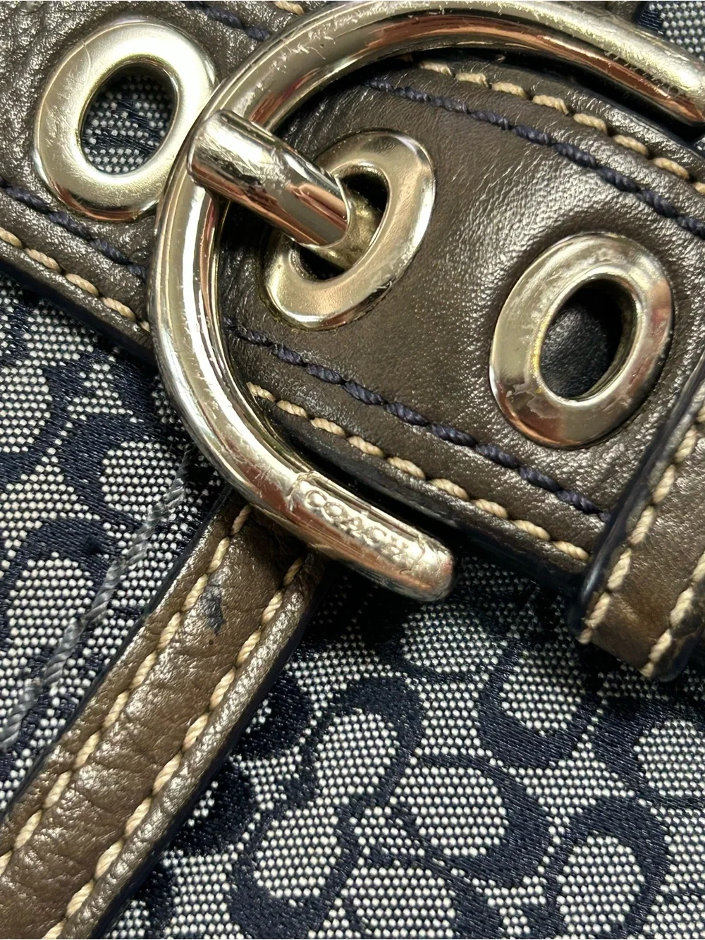 Coach Black Signature C Logo Crossbody Bag